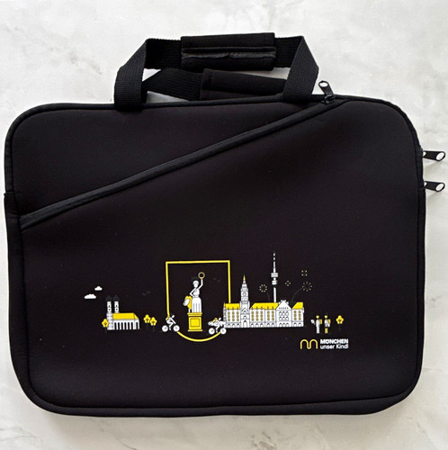 Laptoptasche schwarz mit - schwarz,