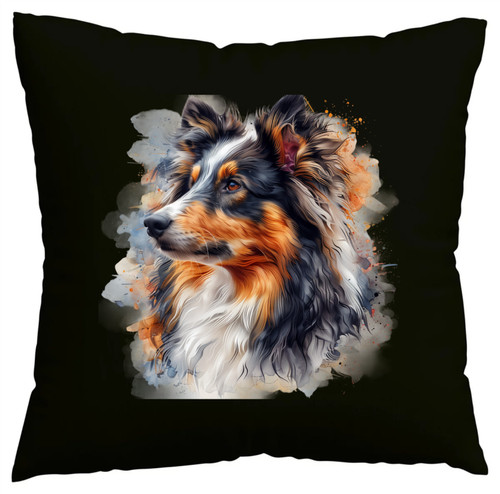 Kissenbezug langhaarcollie - kissenbezug,