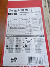 20 x Fischer Abstandsmontagesystem Thermax 8x160 M6 - 45690