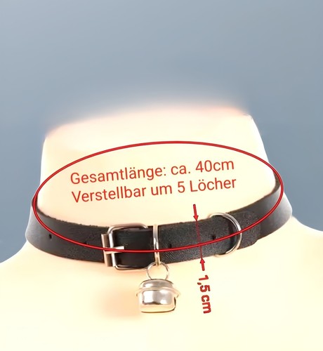 Halsband mit glocke - halsband,