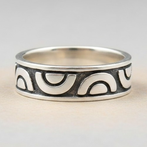 Echte sterling silber ring - silber,