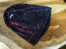 Beanie, Mütze, Vikings, Wikinger, Rabe, Gothic,Rocker, Biker, Slab, Long Beanie 