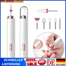 Profi Elektrische Nagelfräser Nagelfeile USB Pediküreset Maniküre Feile-Kabellos