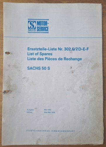 Ersatzteilliste sachs s - sachs, 50