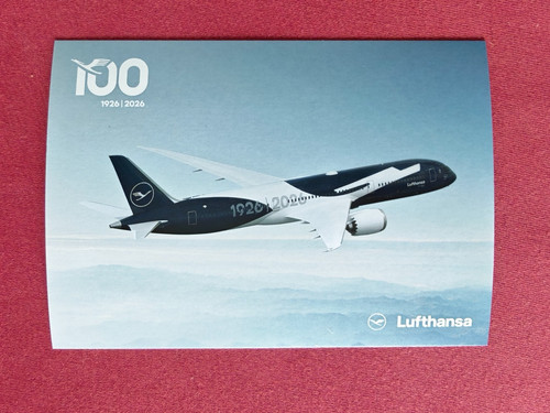 Lufthansa postkarte 100 jahre - postkarte,