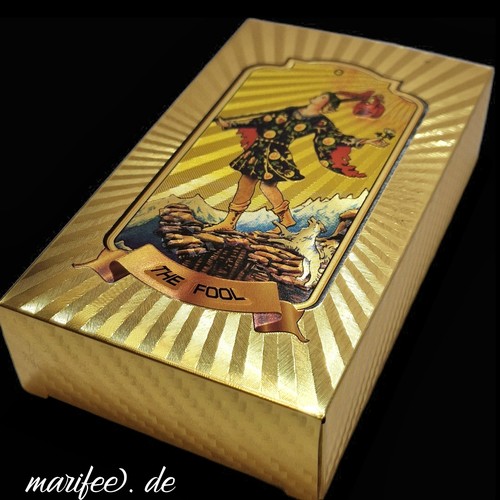 Tarotkarten set mit goldfolie - tarotkarten-set,