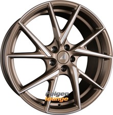 4 Alufelgen ALUTEC ADX,01 Metallic-Bronze Frontpoliert 7x17 ET37 4x98 17 Zoll
