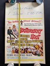 Johnny Cash 1963 USA Original Hootenanny Hoot Movie Window Display Poster Large
