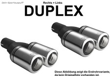 Ulter Duplex Sportauspuff Mercedes E-Klasse W211 01- 2x80mm rund eingerollt