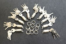 HÄFELE 10 Stück Einbauschloss Typ 2D mit 5 Schlüssel Zylinder-Ø 16mm