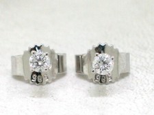 Paar Solitär Brillant