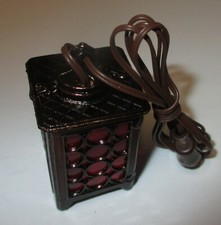 Kahlert - Laterne für Krippen  40mm Butzenscheiben  Zinn  3,5 Volt    NEU/OVP