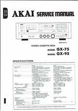 Akai  Service Manual  für GX-75 / 95 englisch  Copy