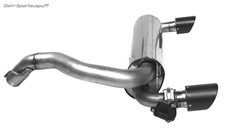 Bastuck Duplex Klappenanlage ab Kat Ø76mm Ford Focus 3 RS ab16 je 100mm Carbon