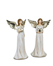 Formano Engelfigur "Klassik" mit Herz  2er Set H: 23cm