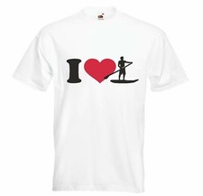 T-Shirt I LOVE KAJAK FAHREN - KAJAKFAHRER - WILDWASSER - KAJAK PADDEL -