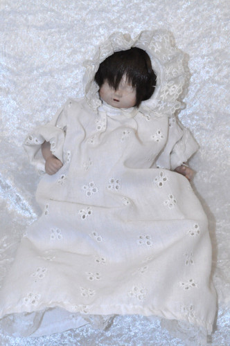 Porzellan puppe schlummerle - porzellan,