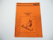 Agria 5400 Motormäher Ersatzteilliste Ersatzteilkatalog 1984