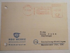NSU WERKE Neckarsulm Karte