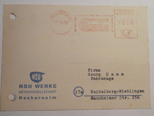 Nsu werke neckarsulm karte - werke,