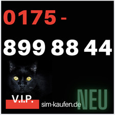 Prepaid SIM- Karte Congstar Allnet L Rufnummer NEU immobi Guth. 12€ 888888889944