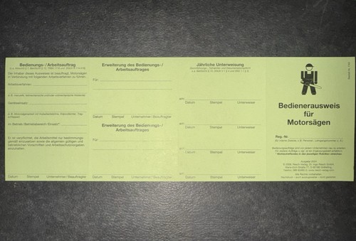 Sägeschein modul - a1–a2, –