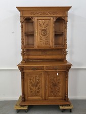 Buffet Gründerzeit Eiche Antik Kredenz Anrichte Kapellenschrank France Buf196