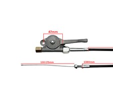 Gashebel mit Seilzug GL1400mm Rüttelplatte Stampfer Bomag Ammann Rasenmäher