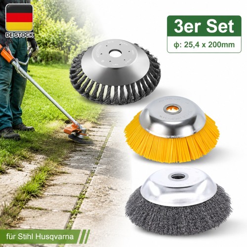 Unkrautbürste gezopft - 3x,
