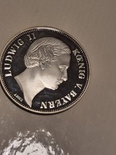 Ludwig II König von Bayern - Vereinsthaler XXX. ein Pfund Fine  (1991) MK