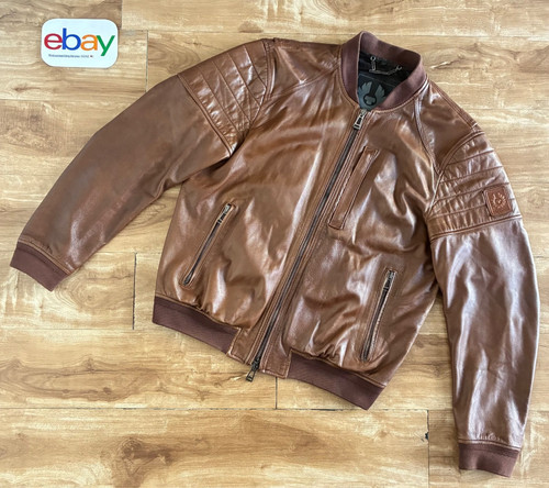 Belstaff tumbled bomber - belstaff,