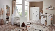 Babyzimmer Komplettset ALIYA 8 in weiß 7-tlg.Kinderzimmer Babymöbel Kindermöbel