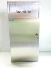 Abfallsammler  Wandmülleimer Wagner EWAR Hygiene Abfallbehälter Edelstahl 12 L 