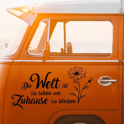 Wohnmobil aufkleber mit spruch - aufkleber,