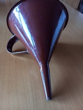 Alter Emaille Trichter braun