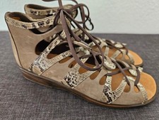 Ganter Damen Sandale Sandalette Sommerschuh grau Gr.6,5/ 40 Weite E Leder BA-1