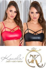 SeXy Top Wetlook Träger Crop