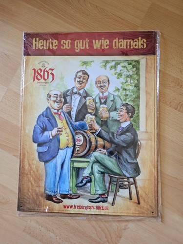 Blechschild freiberger 1863 - freiberger,