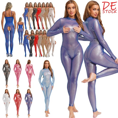 Damen jumpsuit glänzend - jumpsuit,