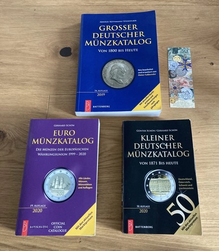 Münzkatalog grosser - 3x,