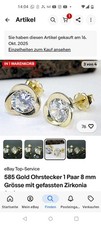 585 Gold Ohrstecker 1 Paar 8