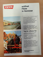 FAHR Filiale Hannover Traktor Prospekt Brochure  M1