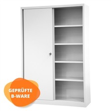 BISLEY ECO Schiebetürenschrank 1.200 mm Breit inkl. 4 Fachböden für 5 OH