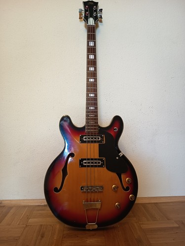 Teisco hollowbody bass - teisco,