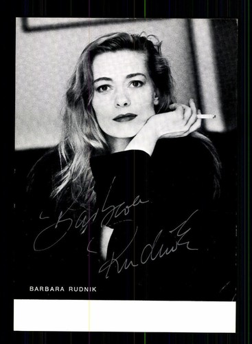 Barbara rudnik autogrammkarte - rudnik,