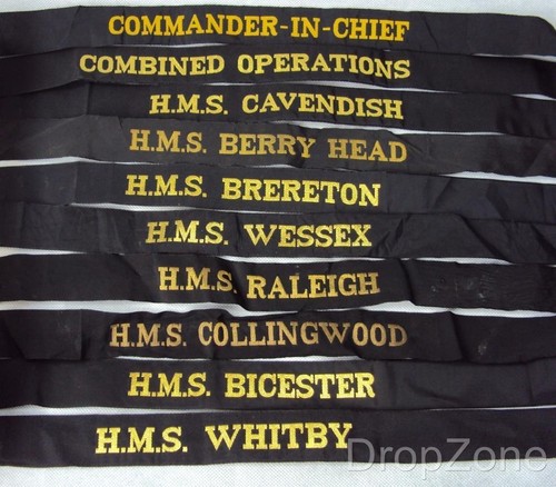 Royal navy hms cap tally - navy,