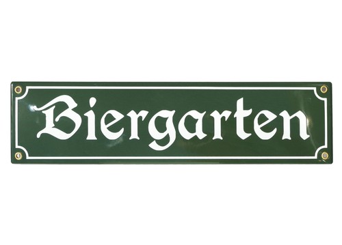 Türschild biergarten 10x40 - biergarten, cm