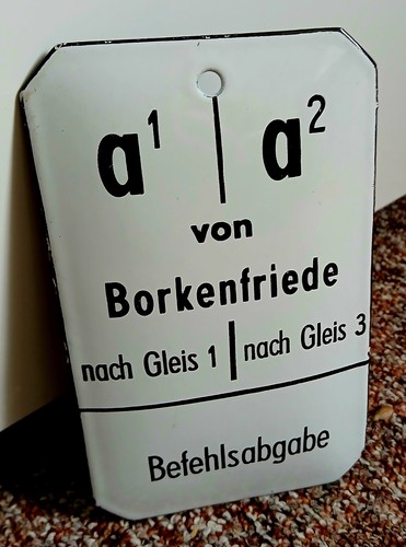 Altes emailleschild ddr - altes,