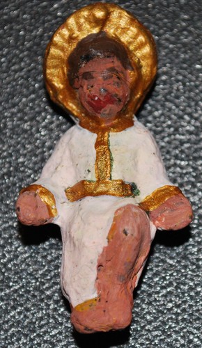 Jesuskind krippenfigur wachs - krippenfigur,