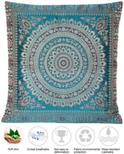 Türkis Seide Kissenbezug |